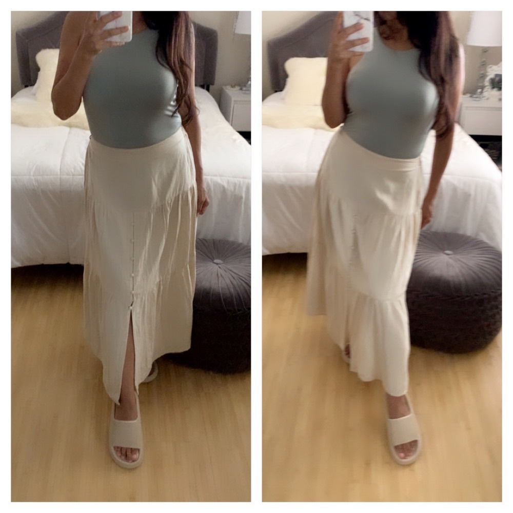 NWT JAPNA Front Button Skirt